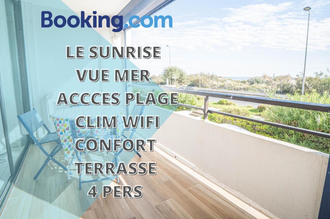 Le Sunrise Vue Mer Acces Plage- Spacieux-2 Terrasses-Wifi - Confort -Top Pros Servicesconciergerielagrandemotte La Grande Motte Exteriör bild